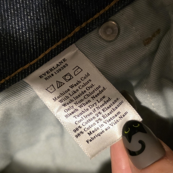 Everlane Women's Ankle & Cropped Jeans - Dark Blue - Picture 5 of 8